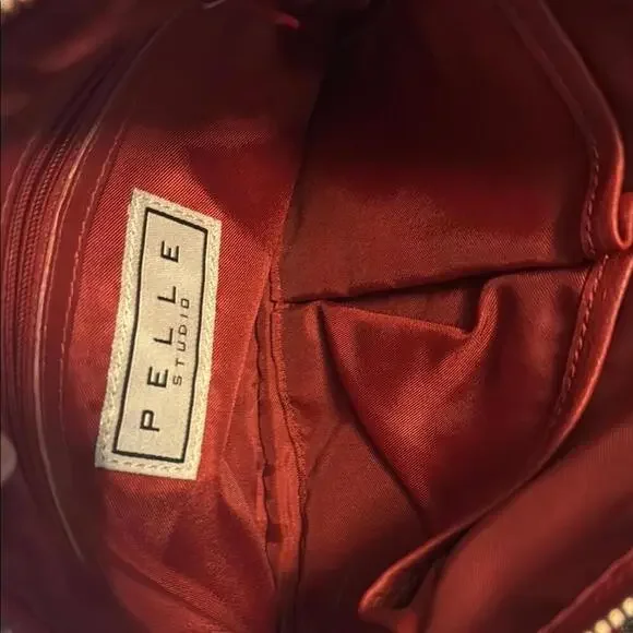 Pelle Studio Red Leather Crossbody Bag with Adjustable Strap Excellent condition - Picture 4 of 10